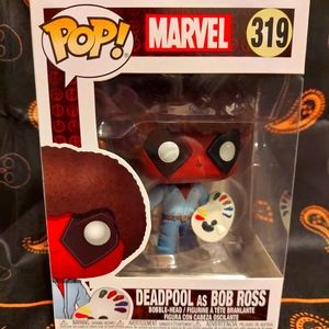 Funko pop - Deadpool as Bob Ross